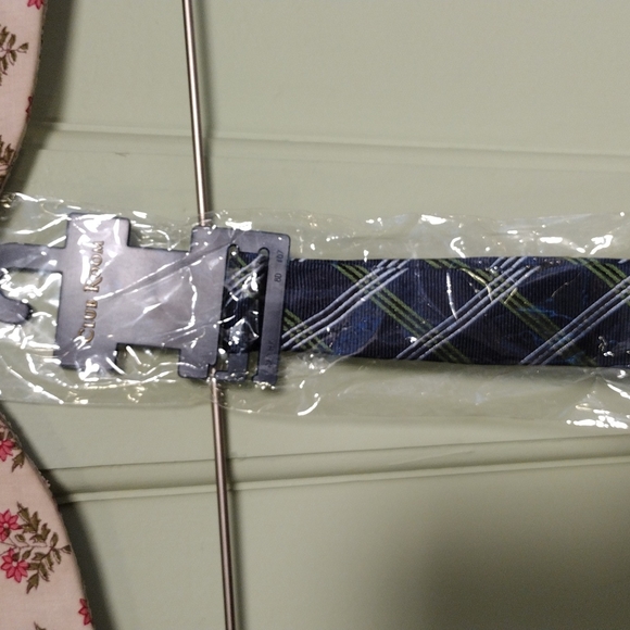 Men's Club Room (2 available) silk woven 50" × 3" navy blue green white tie 👔 - Picture 11 of 11